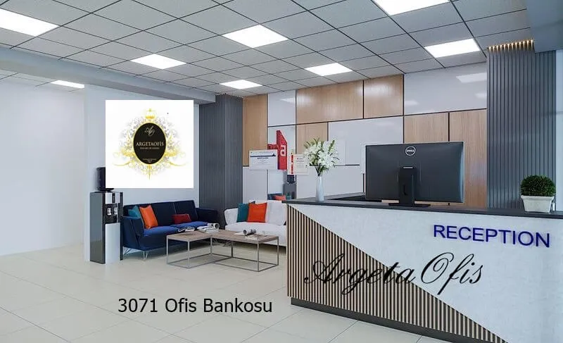 3071 Banko Mobilya - Çekmeceli ve Dolaplı Fonksiyonel 3071 Banko Mobilya